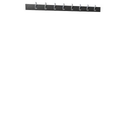 Wall Hook Strip - Type A (Black Polymer)