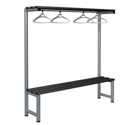 Single Sided Overheaded Hanging Bench Type G (Black Polymer )
