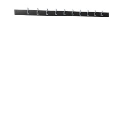 Wall Hook Strip - Type A (Black Polymer)