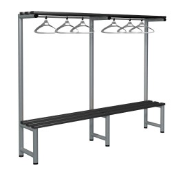 Single Sided Overheaded Hanging Bench Type G (Black Polymer )