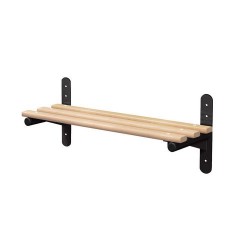 Wall Mounted Bench Type F- 1000Mm (Black Polymer)