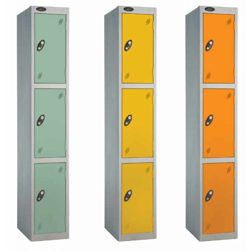 Three Tiered Steel Lockers