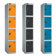 Four Tiered Steel Lockers