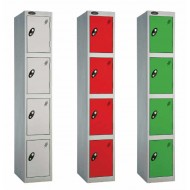 Four Tiered Steel Lockers