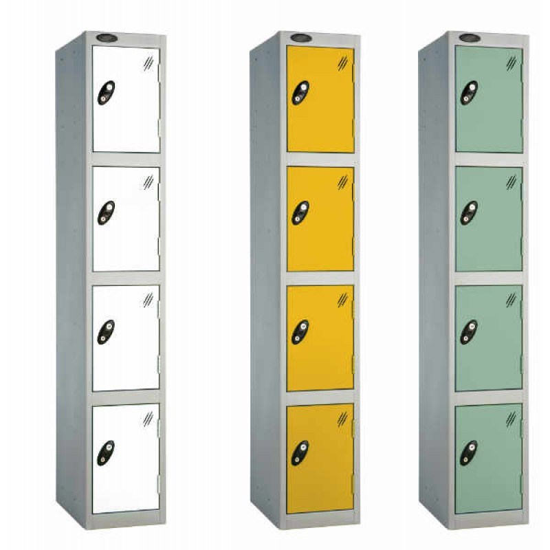 Four Tiered Steel Lockers