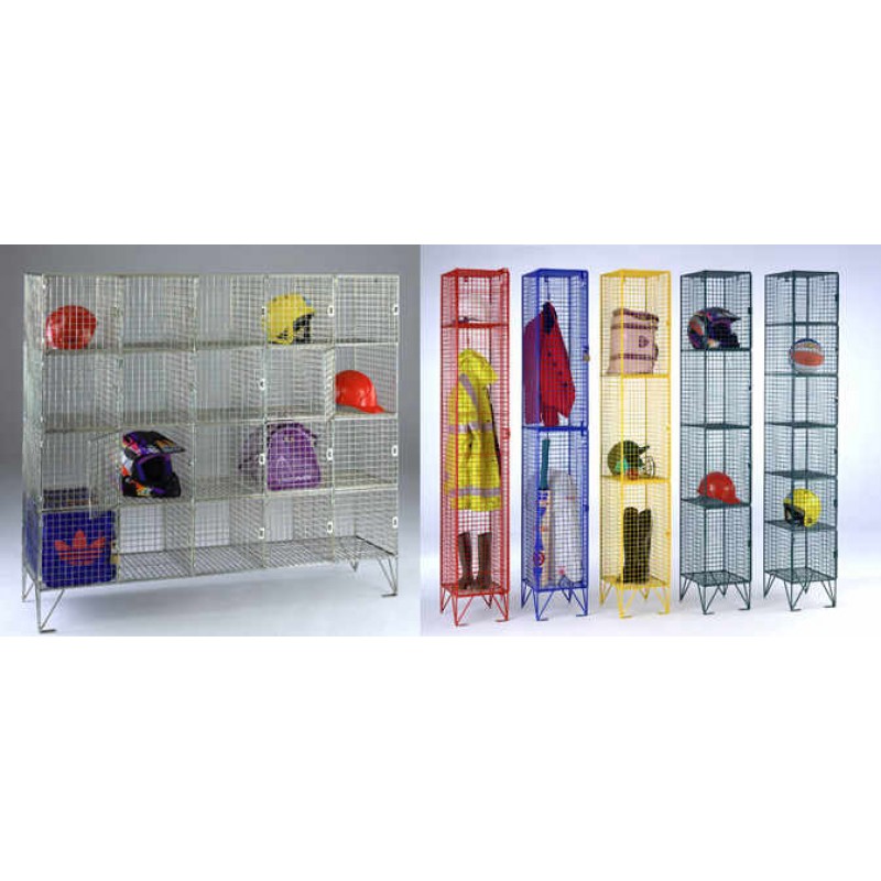 Coloured Mesh Lockers