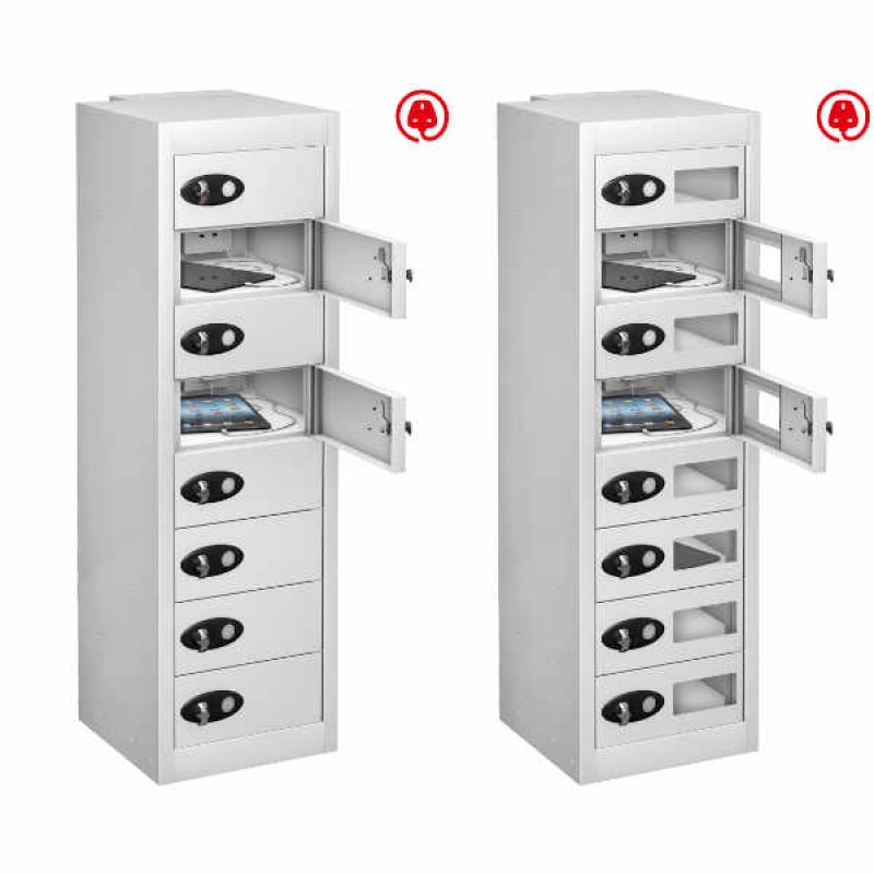 8 Tier Recharging Tablet Locker