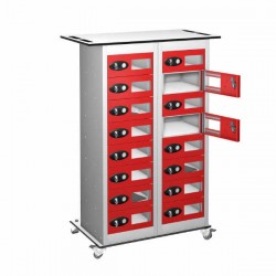 Tabbox 16 Door 16 Shelf Tabbox Trolley Vision Door